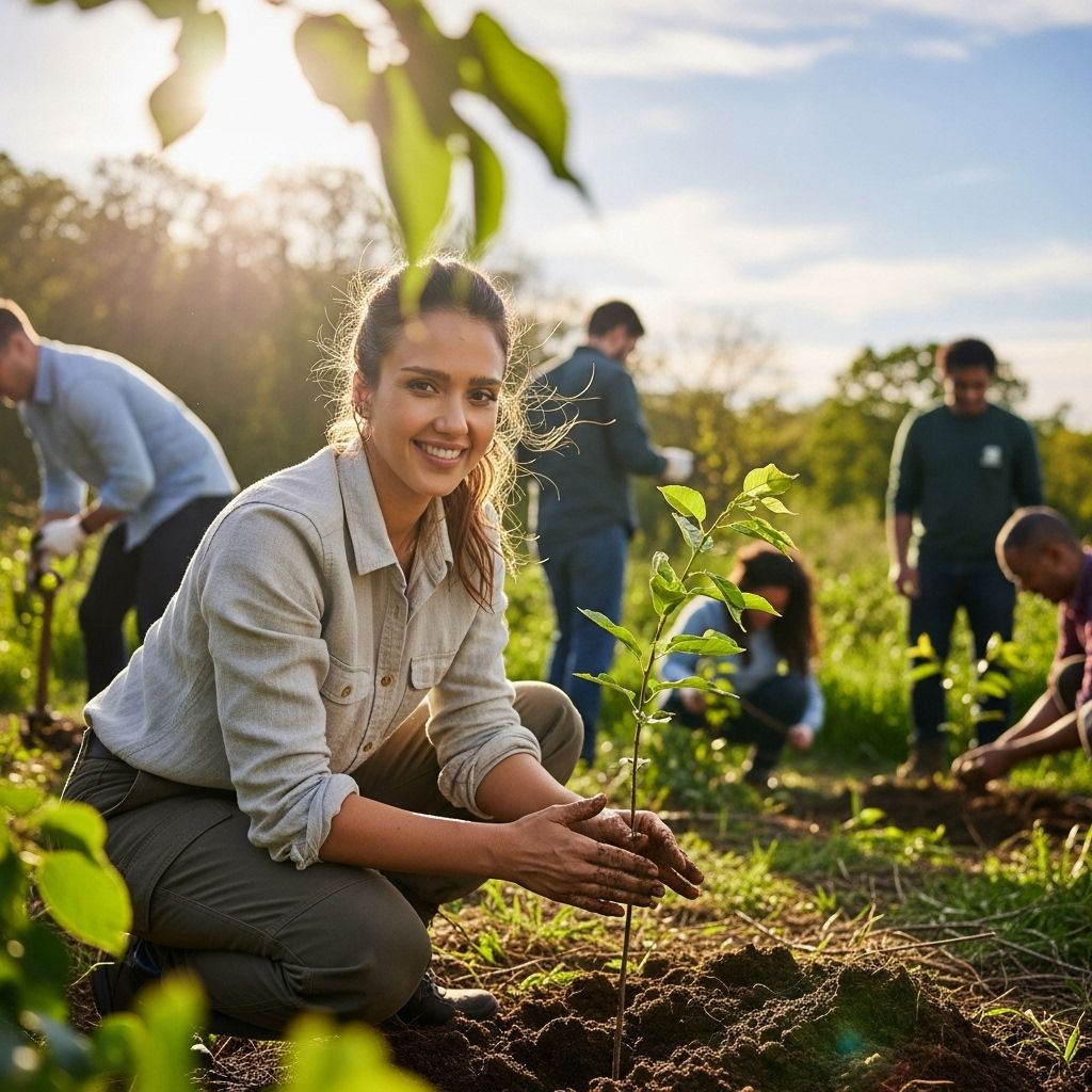 Exploring how Jessica Alba and global communities are driving grassroots climate action for a sustainable future.