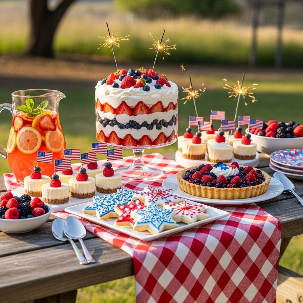 Spectacular July 4th Desserts for a Star-Spangled Celebration Elevate your summer celebration with colorful, crowd-pleasing sweets that steal the show.