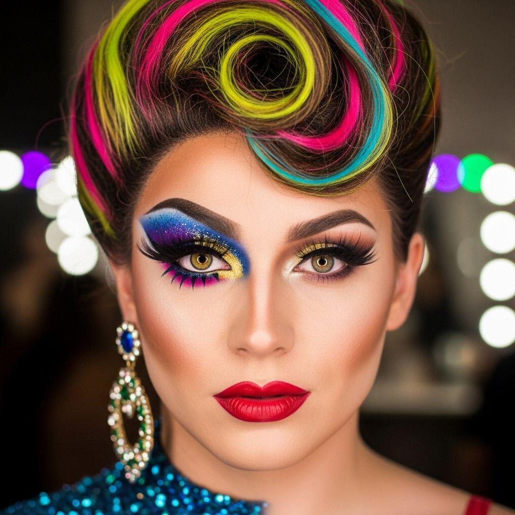Witness Kat Sass's jaw-dropping drag makeup transformation and learn expert tips for creating a show-stopping, color-packed look.