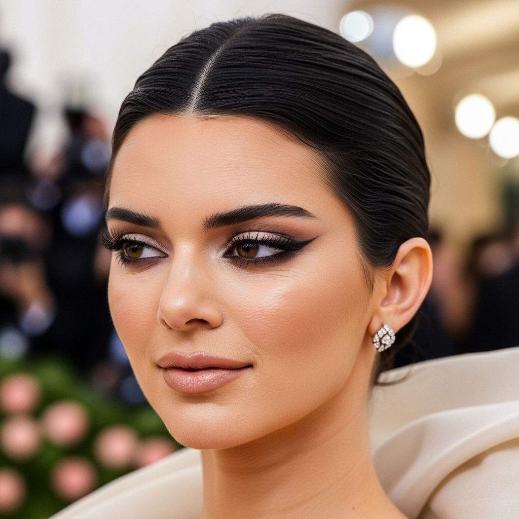 Kendall Jenner stunned at the 2023 Met Gala with a makeup look created entirely from affordable L'Oréal Paris products.
