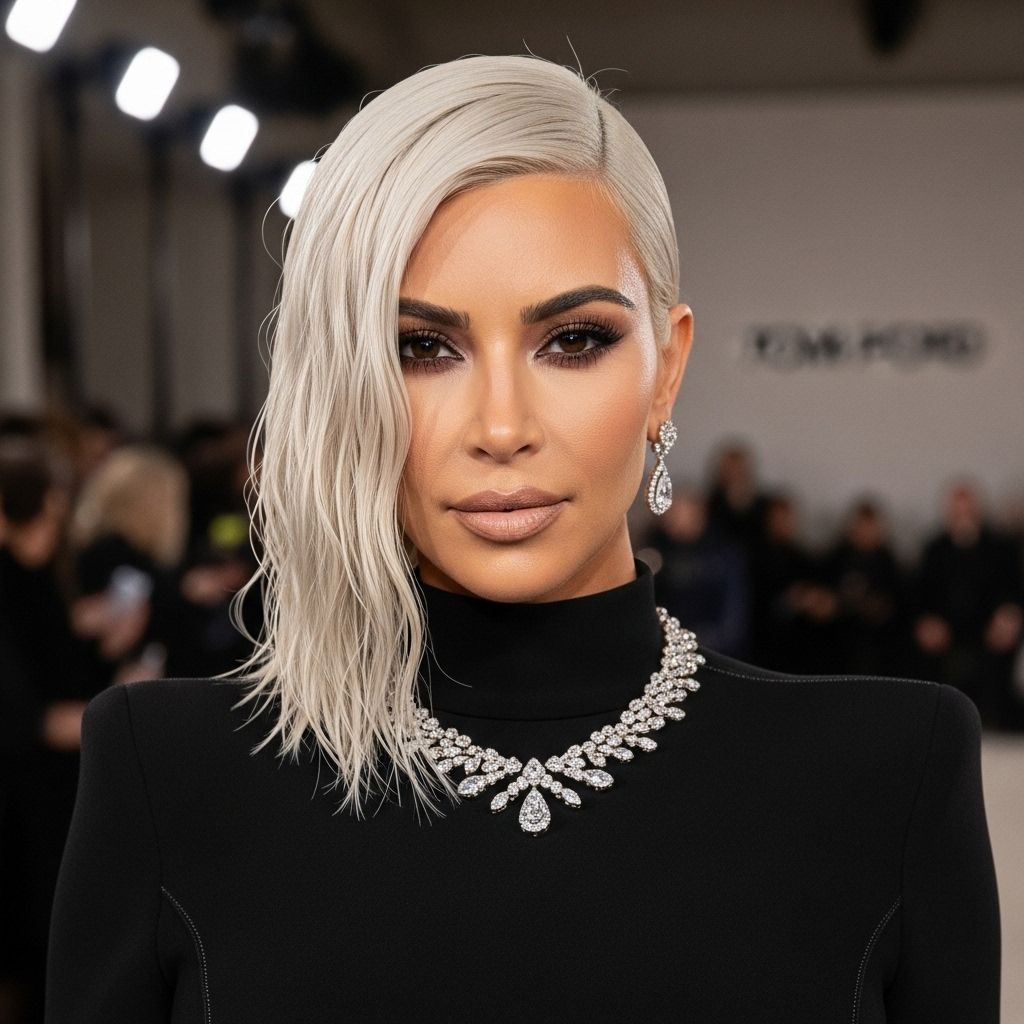 Kim Kardashian makes a bold platinum blonde transformation for New York Fashion Week, setting new beauty trends with a modern, iconic look.