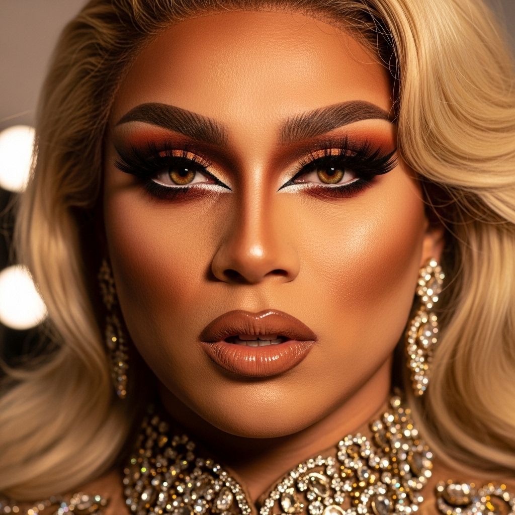 Inside the glammed-up, bronzed artistry of Kimora Blac, from prepping skin to final transformation, with pro drag queen tips for everyone.