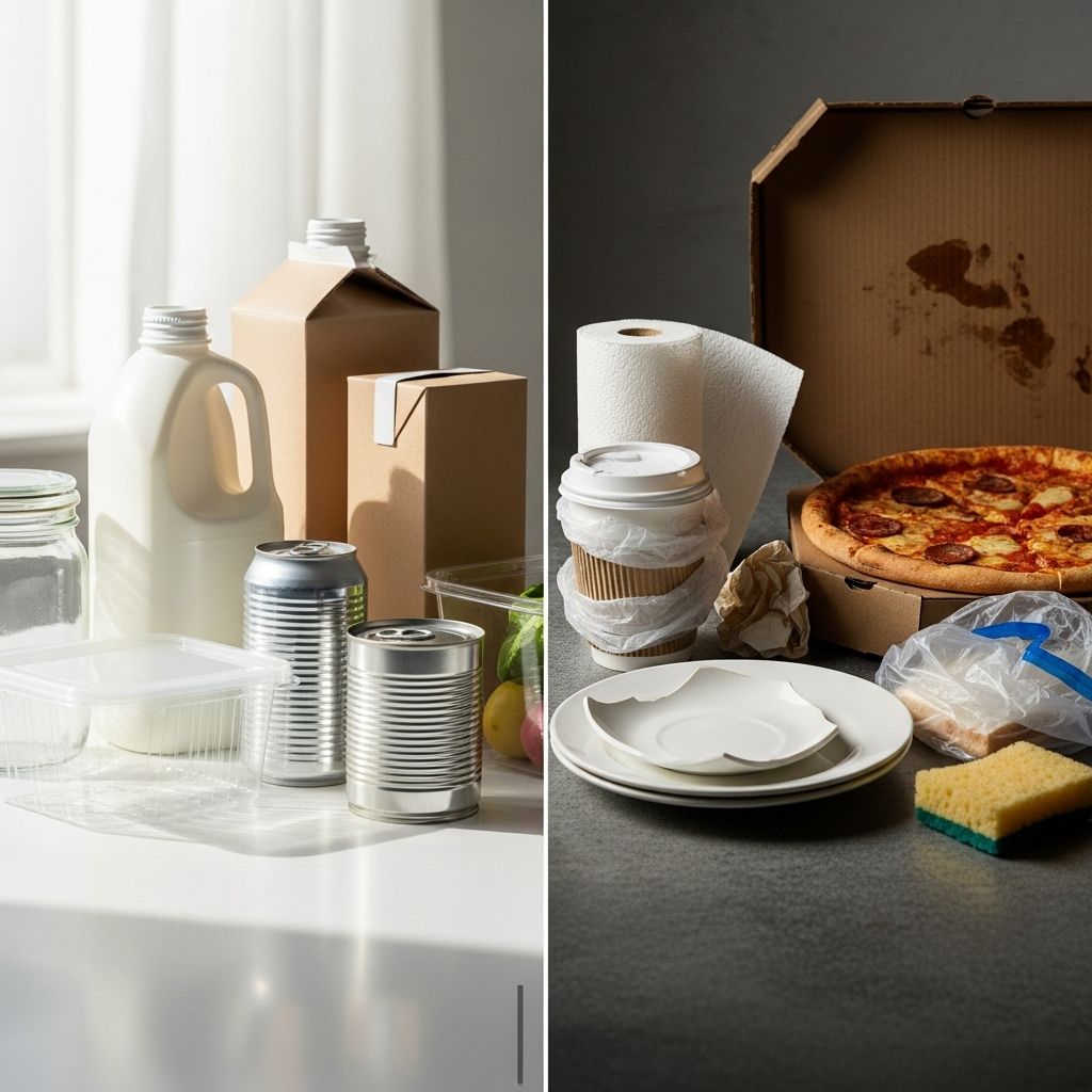 Discover which common kitchen items are recyclable and learn practical tips for greener waste management at home.