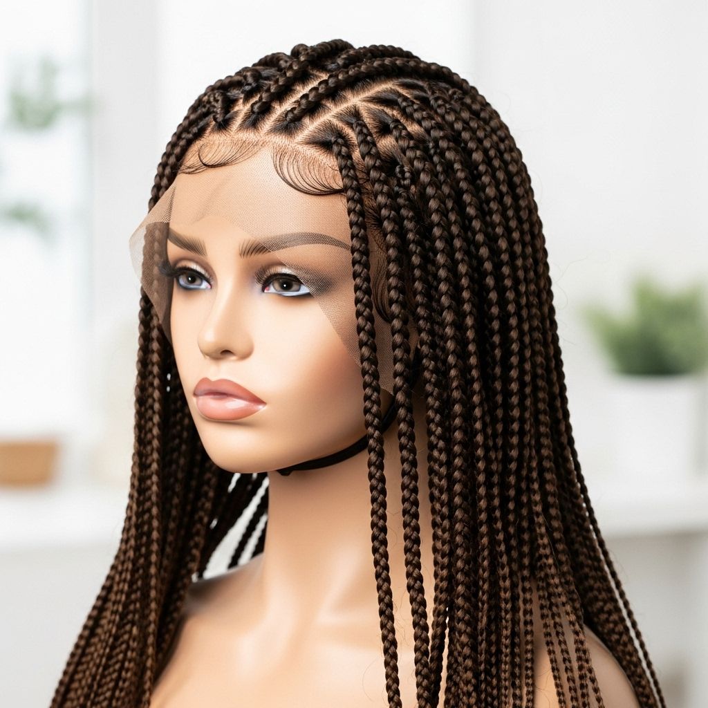 Mastering Knotless Braids: A Complete Lace-Front Wig Tutorial Everything you need to know for flawless, realistic knotless braids using a lace-front wig – from installation to styling and care.