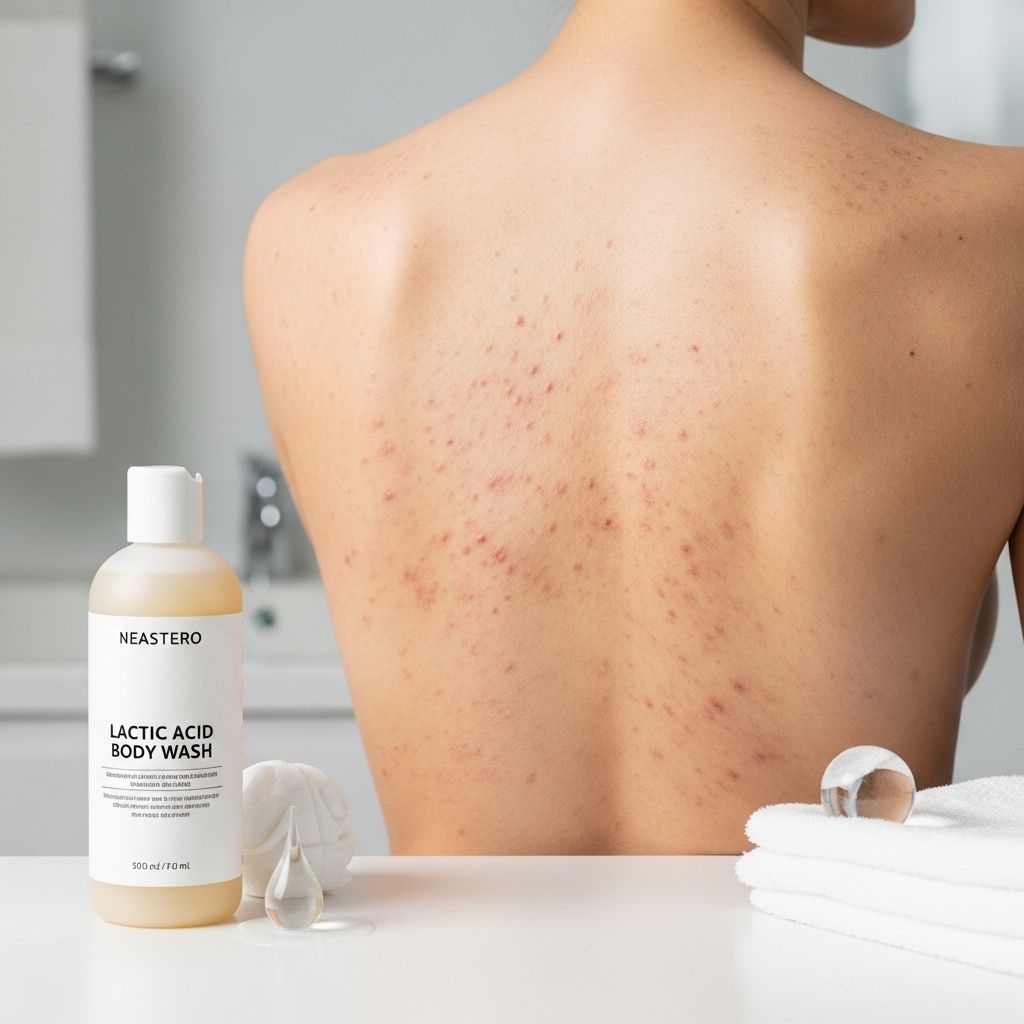 Lactic Acid Body Wash for Back and Chest Acne Protocol: Comprehensive Guide and Best Practices A targeted routine to renew skin and reduce stubborn breakouts without drying.