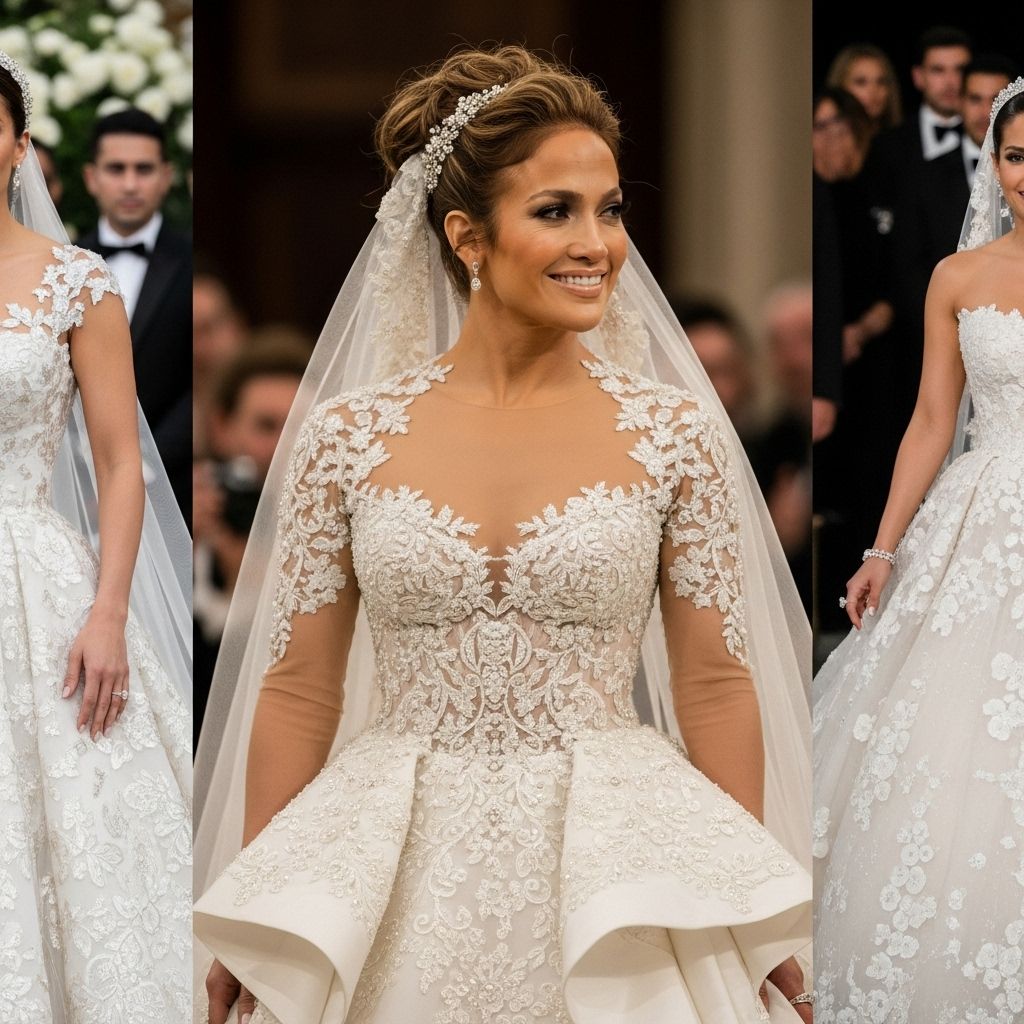 Discover the most dazzling wedding looks of Latina celebrities, from classic elegance to bold couture, inspiring brides everywhere.