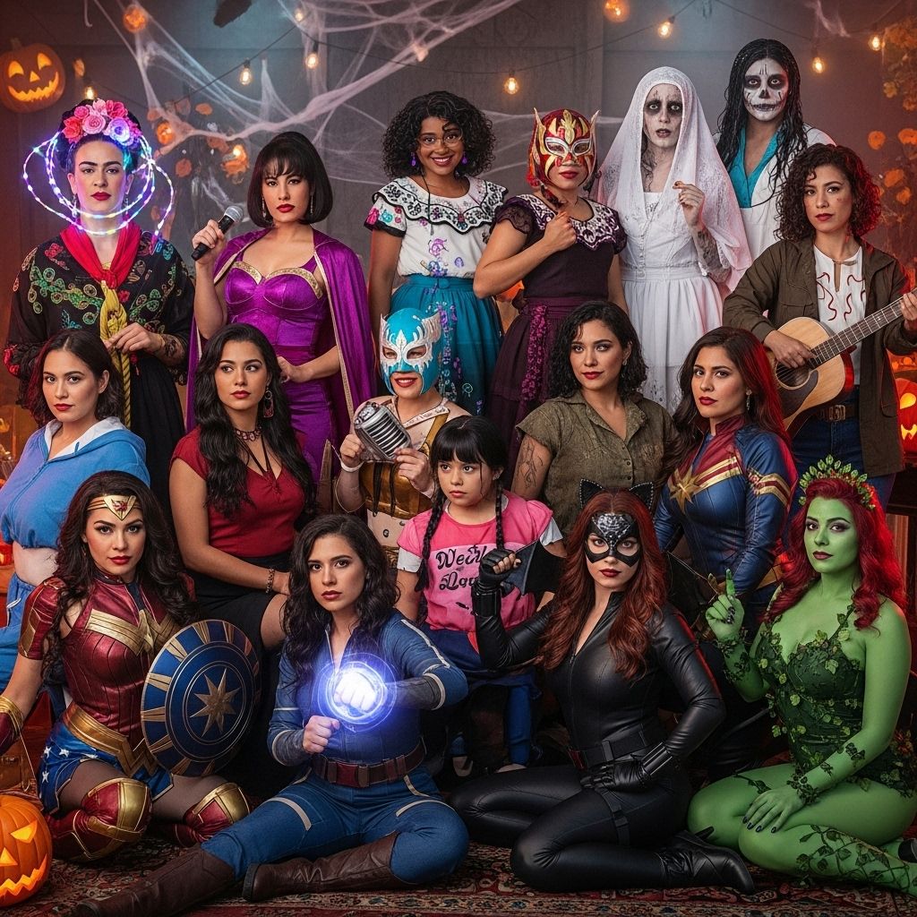 Honor icons and characters from Latina pop culture history with fun, creative, and irresistibly bold Halloween costume inspiration.