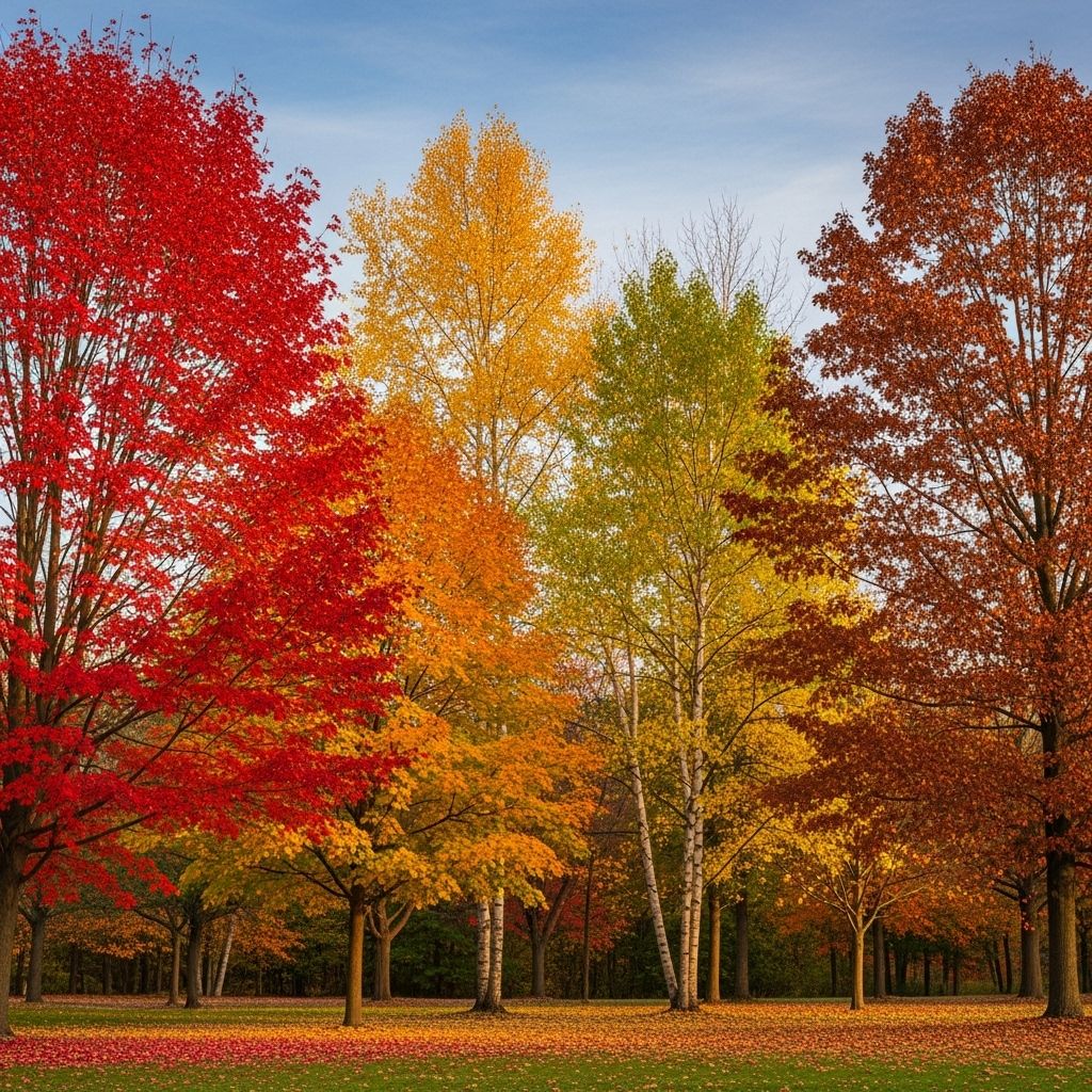 Discover the science and artistry behind fall leaf color changes and learn to identify trees by their vibrant autumn foliage.