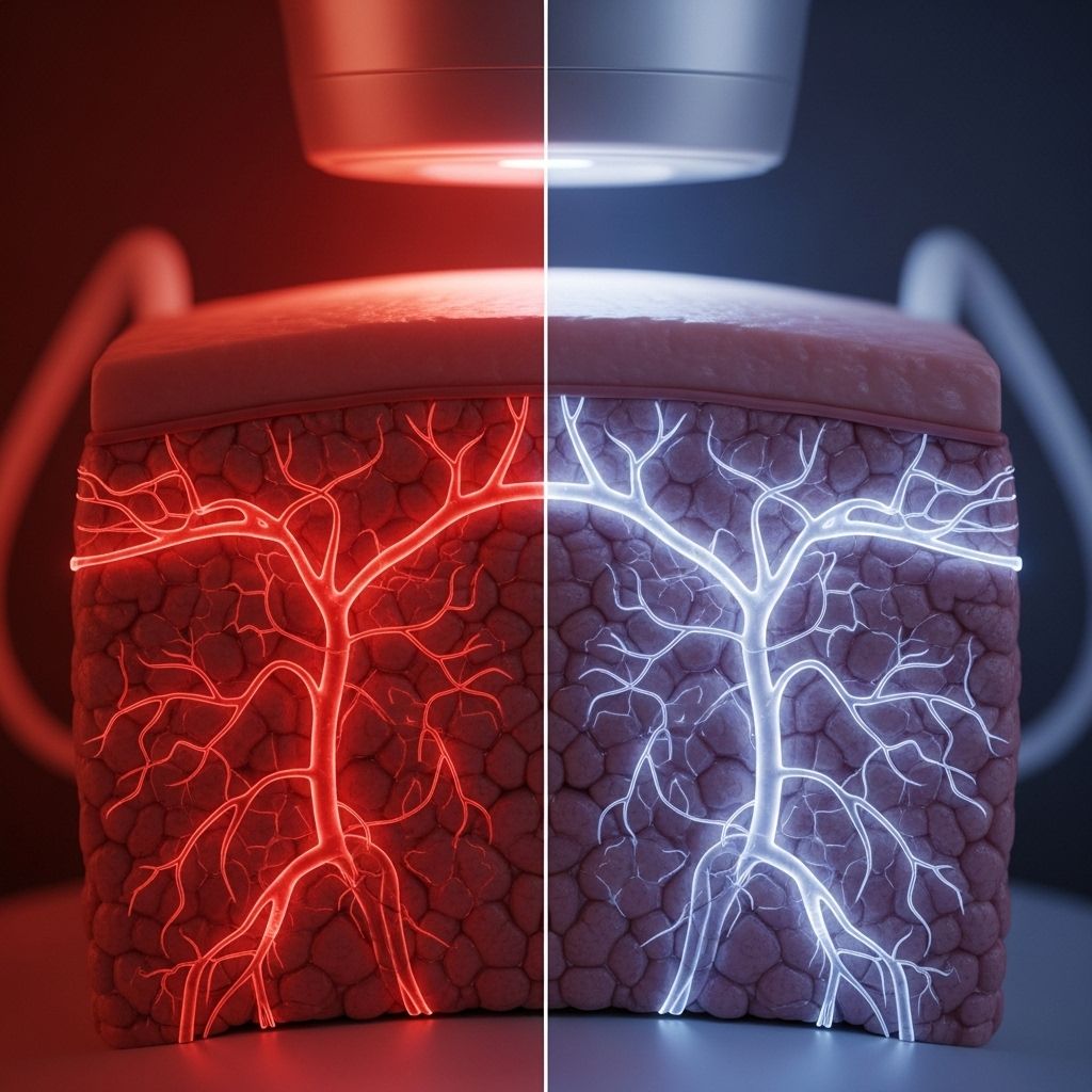 Shallow and deep light wavelengths combine to improve vascular health and tissue repair.