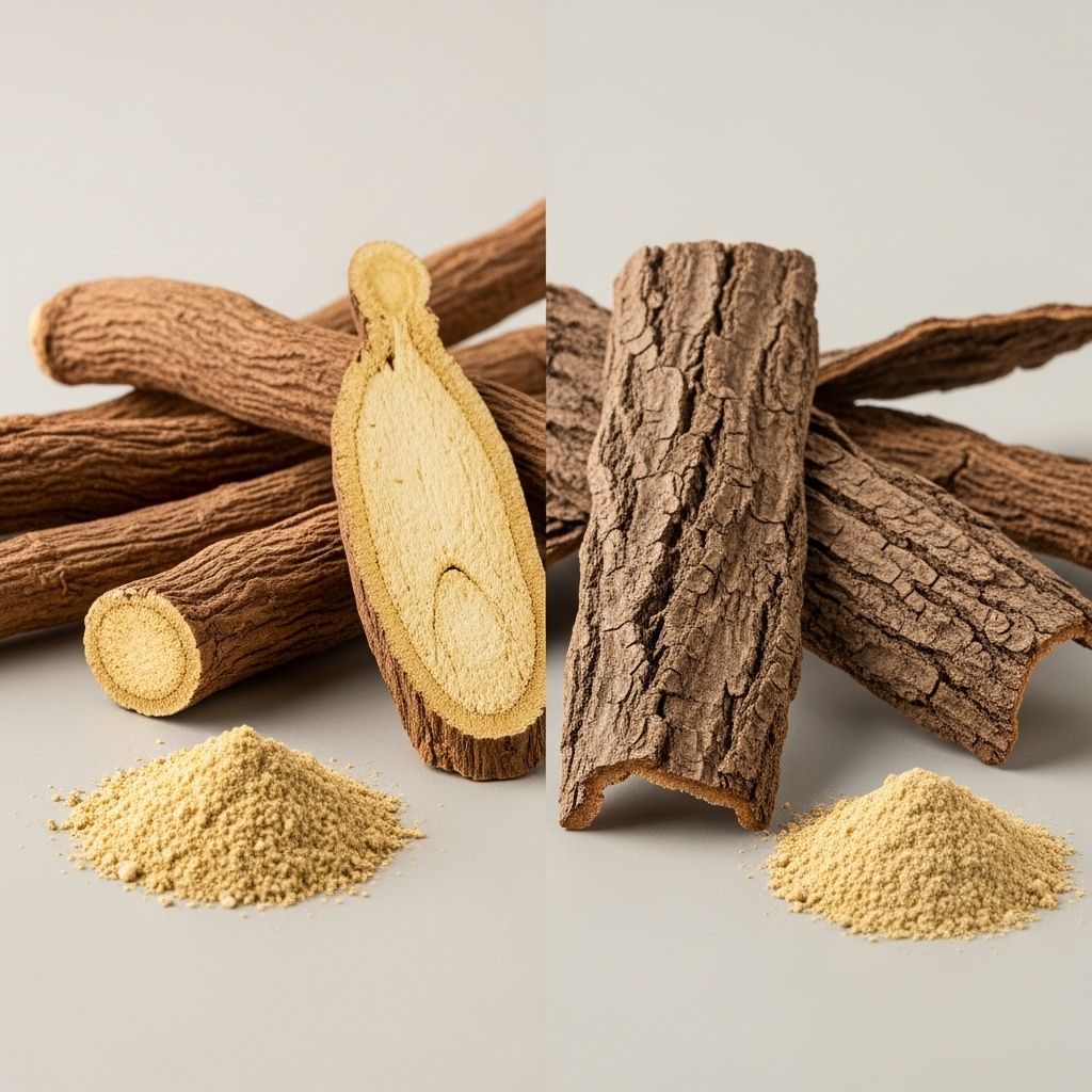 Licorice Root vs. Slippery Elm for Sore Throat: Comparative Benefits, Uses, and Evidence Find out which time-tested herb delivers gentler relief and stronger soothing effects.
