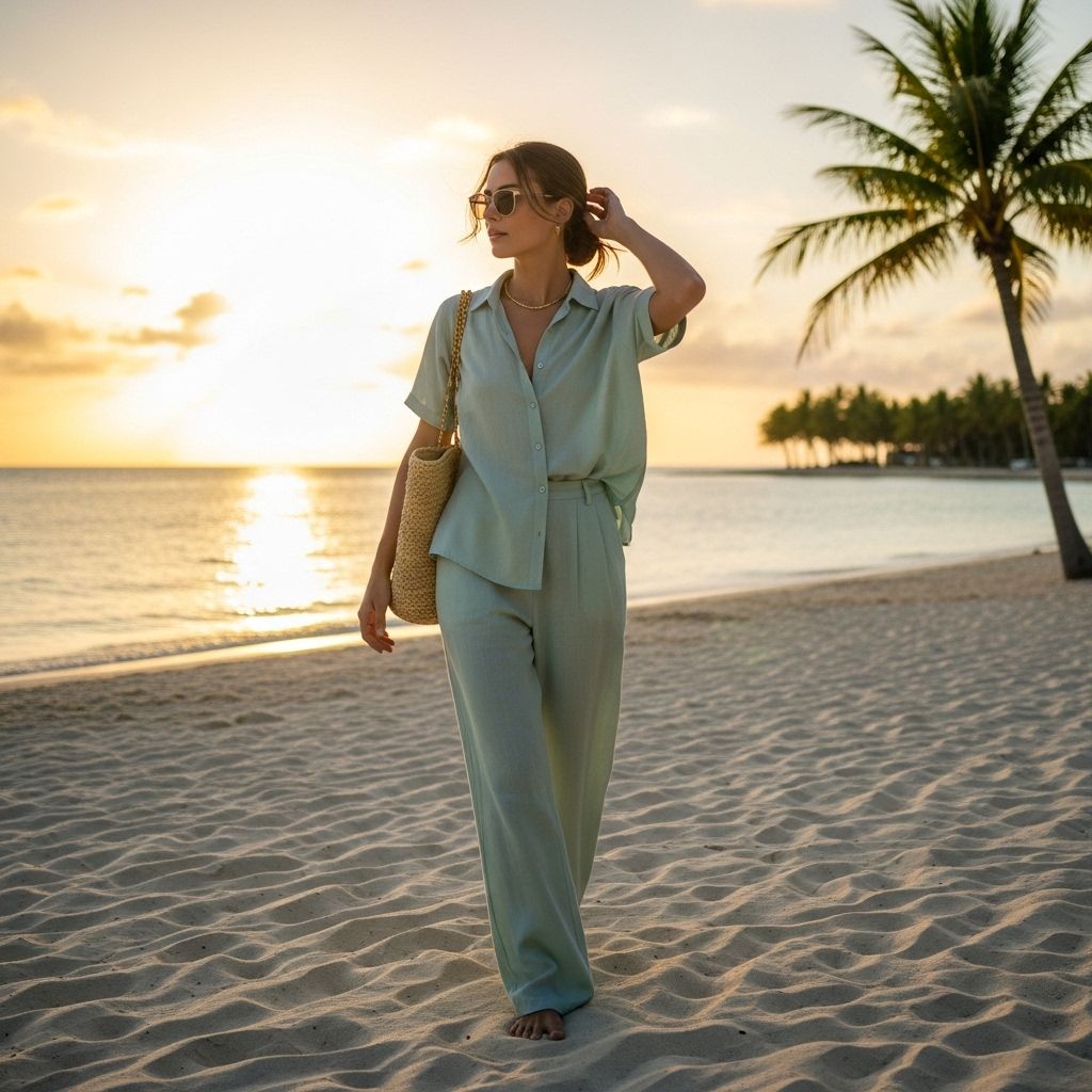 Stay cool and fashionable with these linen matching sets—perfect for work, beach days, brunch, and summer parties.