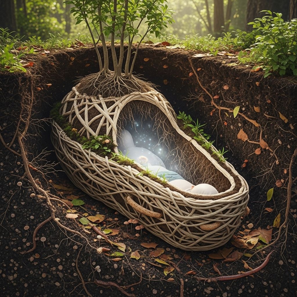 A mushroom-based innovation speeds decomposition, restores soil, and transforms human burial into a force for environmental renewal.