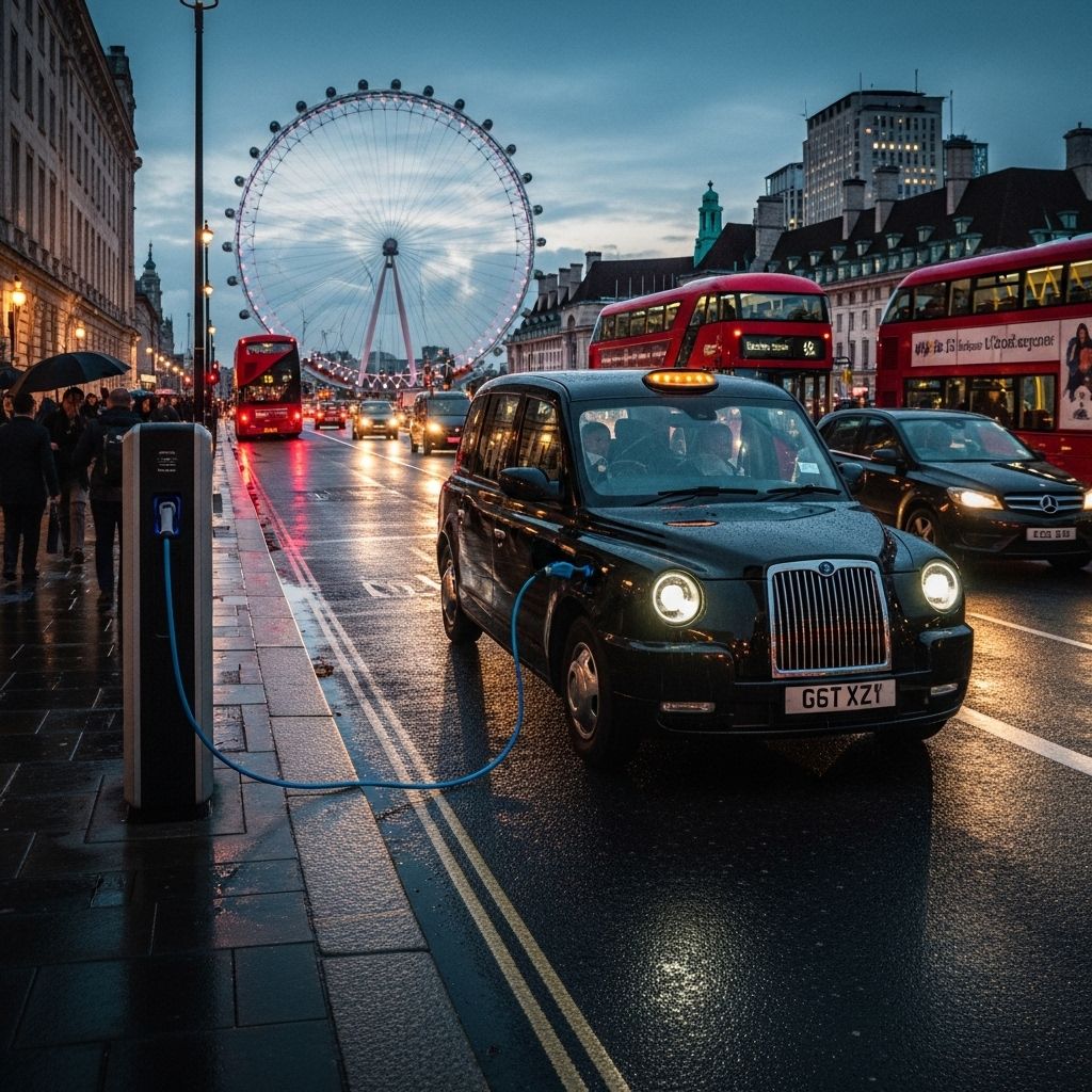 Discover how iconic London black cabs are evolving with electric and plug-in technology, shaping the future of city transport.