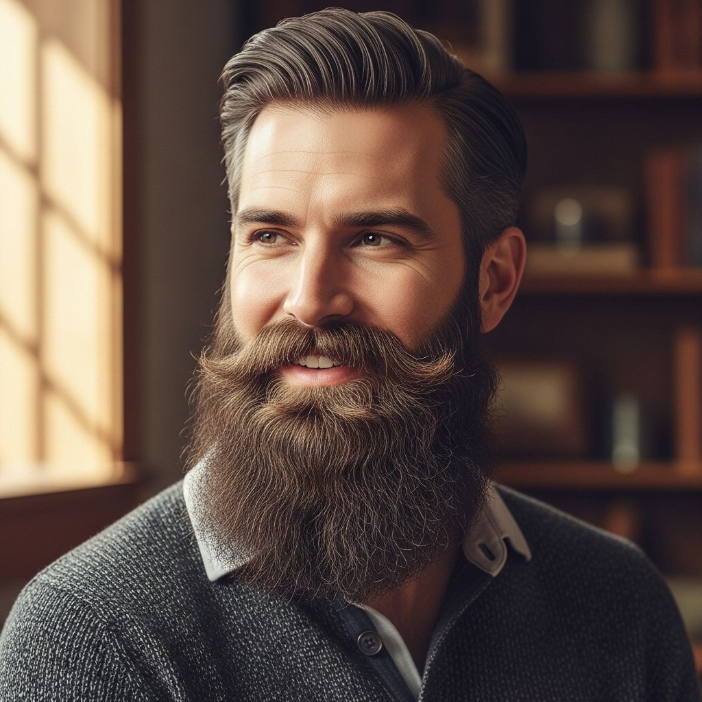 Long Beard Care: Expert Styling, Essential Maintenance & Grooming Tips for a Distinguished Look Easily tame unruly facial hair with grooming habits for a healthier, well-shaped beard.