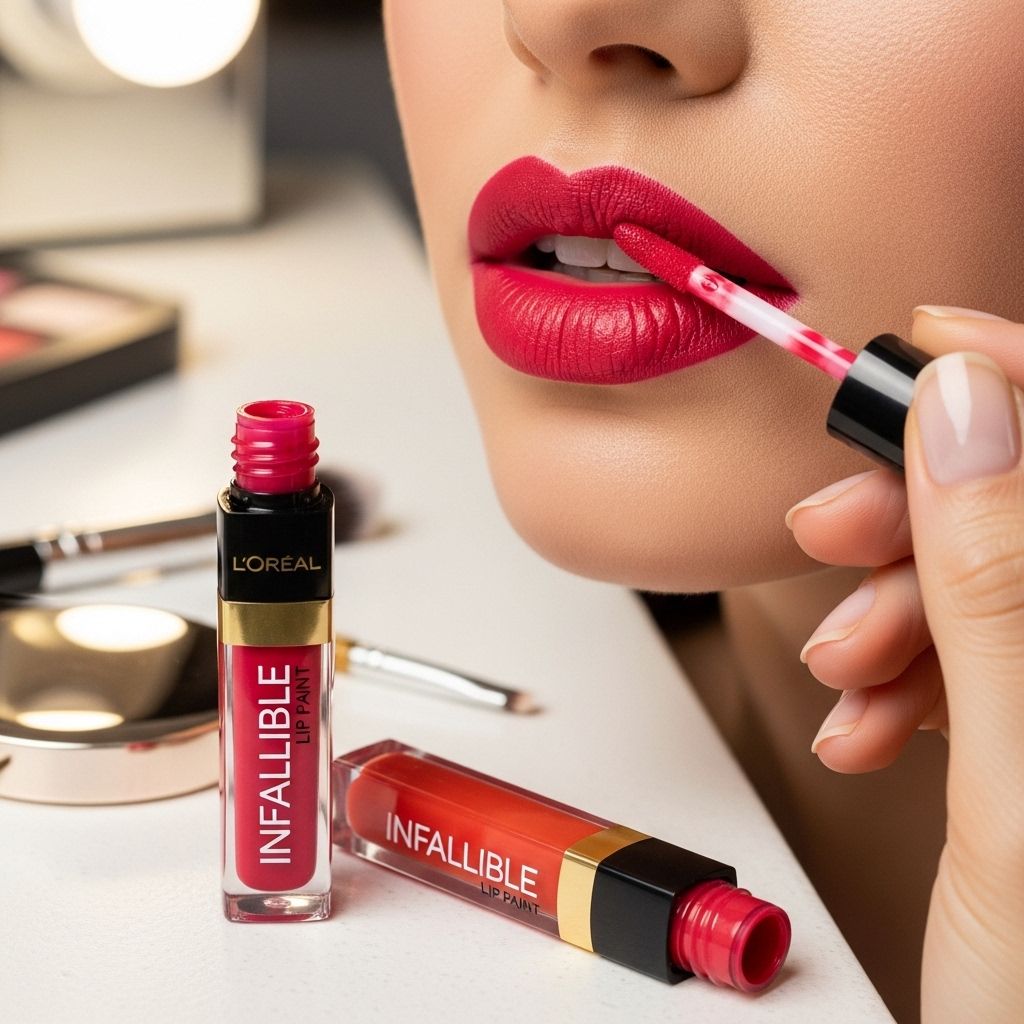 Discover why L'Oreal's Infallible Lip Paints are the perfect blend of vibrant color and comfortable wear for everyday glamour.
