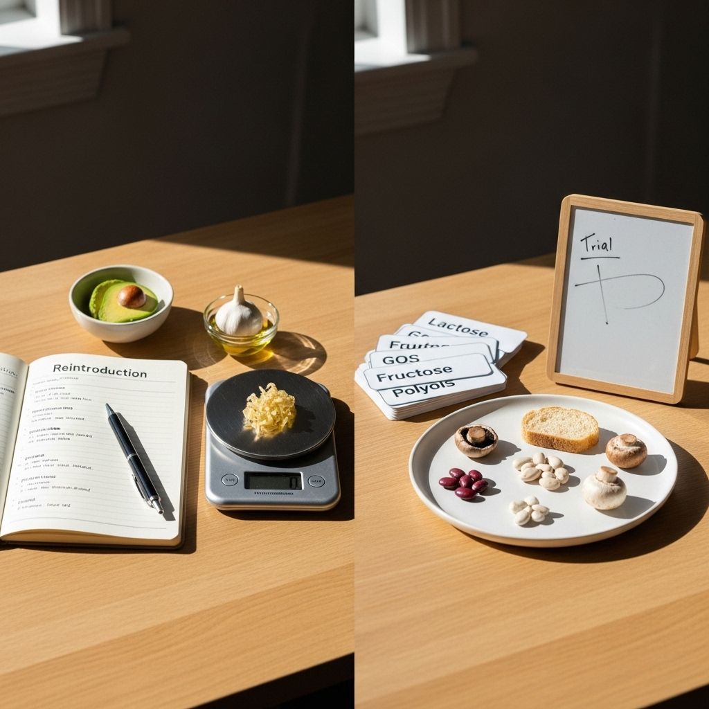 Low-FODMAP Reintroduction Protocols Detailed: Methodology, Best Practices, and Individualization Structured challenge days and symptom logs reveal your digestive tolerance patterns.