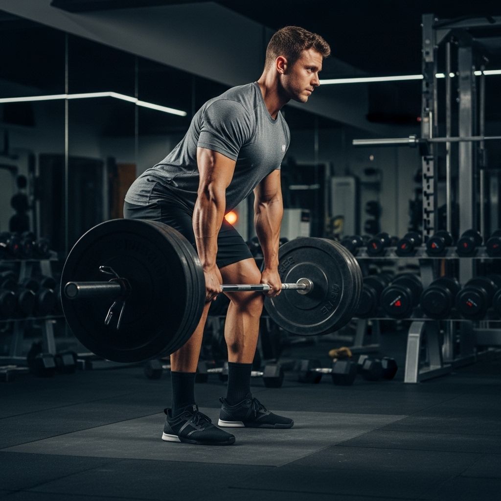 Everything weight lifters need to know about causes, symptoms, risk factors, prevention, and treatment of lumbar back strain.