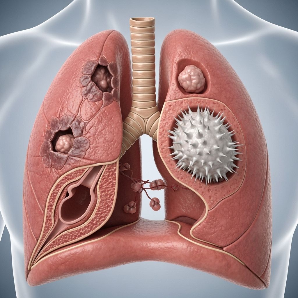 A comprehensive guide to lung adenocarcinoma symptoms, risk factors, diagnosis, treatment options, and prognosis.