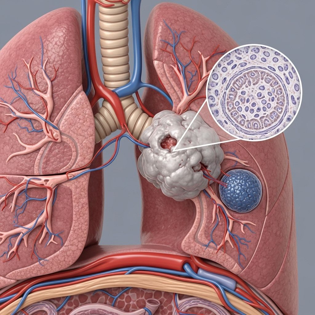 Understanding lung adenocarcinoma: symptoms, progression, diagnosis, and modern treatment approaches.