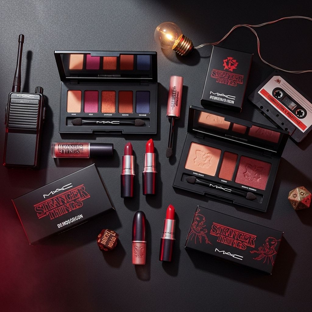 Explore the MAC Stranger Things makeup collection blending 80s-inspired technicolor and supernatural glamour, inspired by Netflix’s hit series.