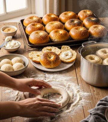 Discover the joy of baking your own bagels at home with ease.