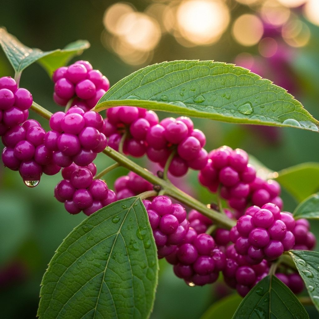 Discover the vibrant American beautyberry: how to identify, cultivate, and enjoy this remarkable native shrub in your garden or landscape.
