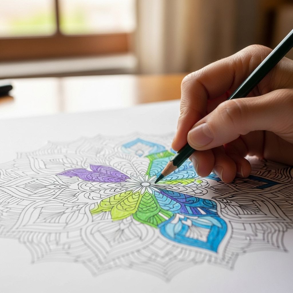 Mandala Coloring for Cognitive Decompression: Science, Benefits, and Practical Approaches Engaging with intricate patterns settles racing thoughts and restores mental clarity.