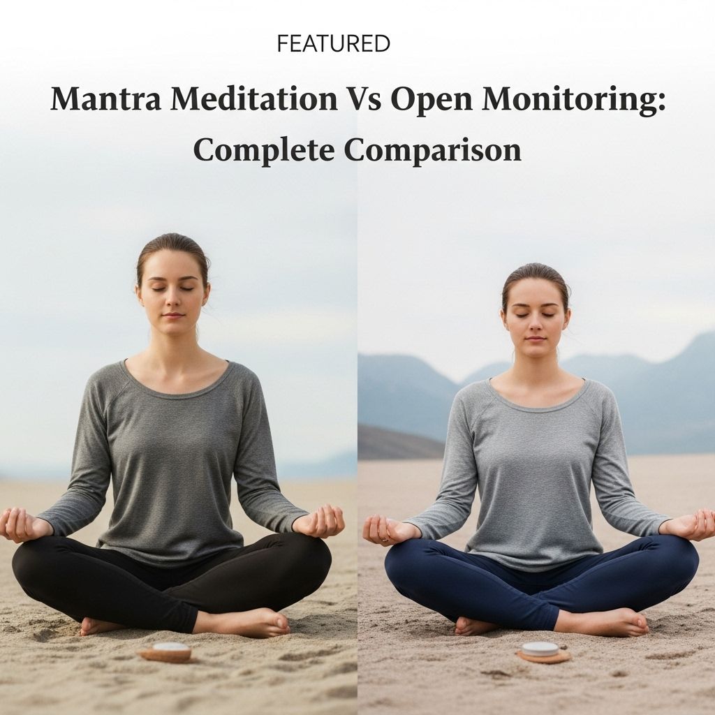 Comparing Mantra Meditation and Open Monitoring: Effects on Mind, Brain, and Well-being Two contrasting approaches offer unique paths to sharpen attention and cultivate peace.