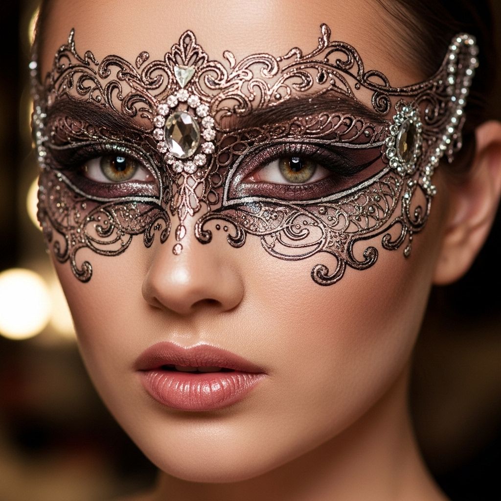 Turn your makeup bag into a masquerade mask and skip the last-minute Halloween costume panic.