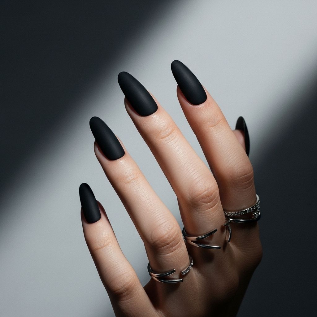 From gothcore statement nails to subtle geometric accents, discover the coolest matte black nail ideas to unleash your boldest look in 2024.
