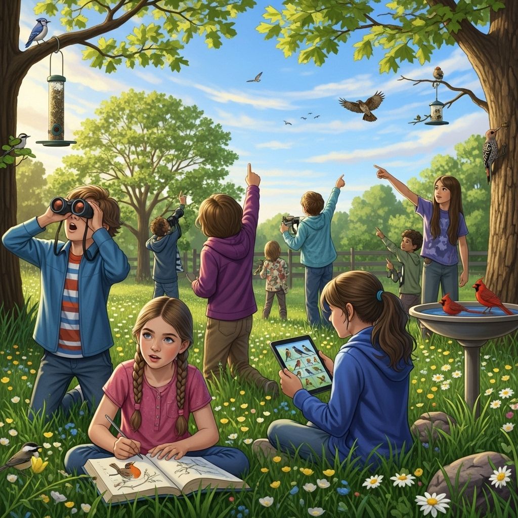 May’s warmth and migration make birdwatching the perfect outdoor activity for children to connect with nature and wildlife.