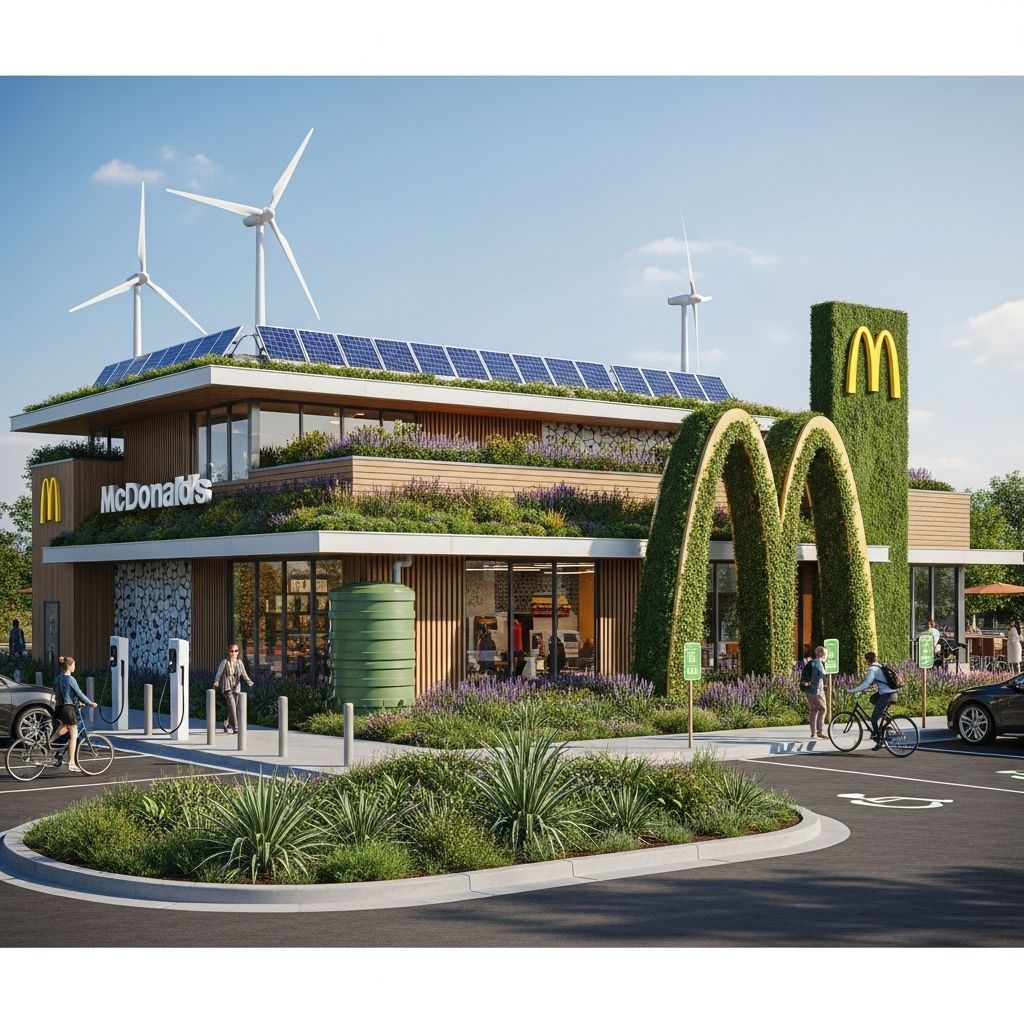 Exploring how McDonald’s UK is piloting net-zero restaurant design and setting ambitious climate goals for the fast food industry.