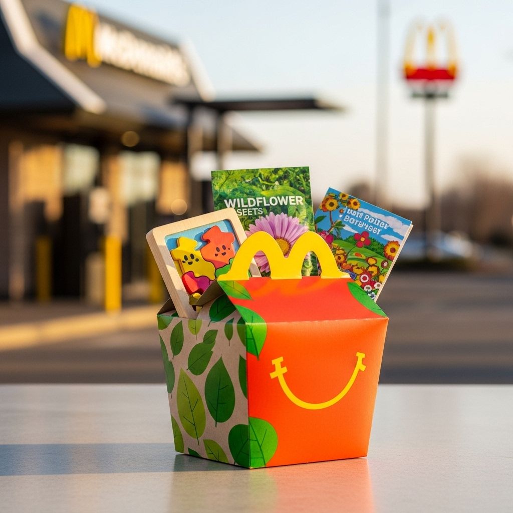 McDonald's pledges a bold transition to sustainable Happy Meal toys, aiming to reduce plastic waste and inspire industry-wide environmental action.