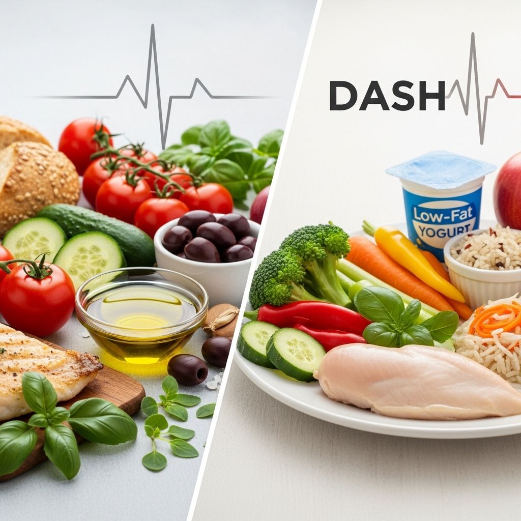 Mediterranean vs. DASH Diet for Blood Pressure Control: A Comprehensive Comparison Plant-rich menus and sodium choices drive the difference in cardiovascular benefits.