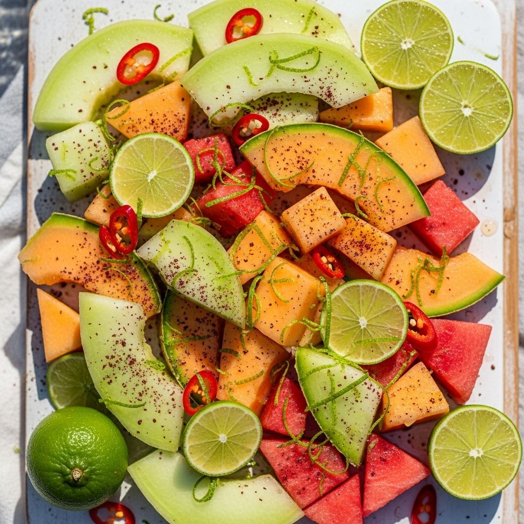Discover a vibrant, tangy, and spicy melon recipe that brings together the best of fresh flavors for your summer table.