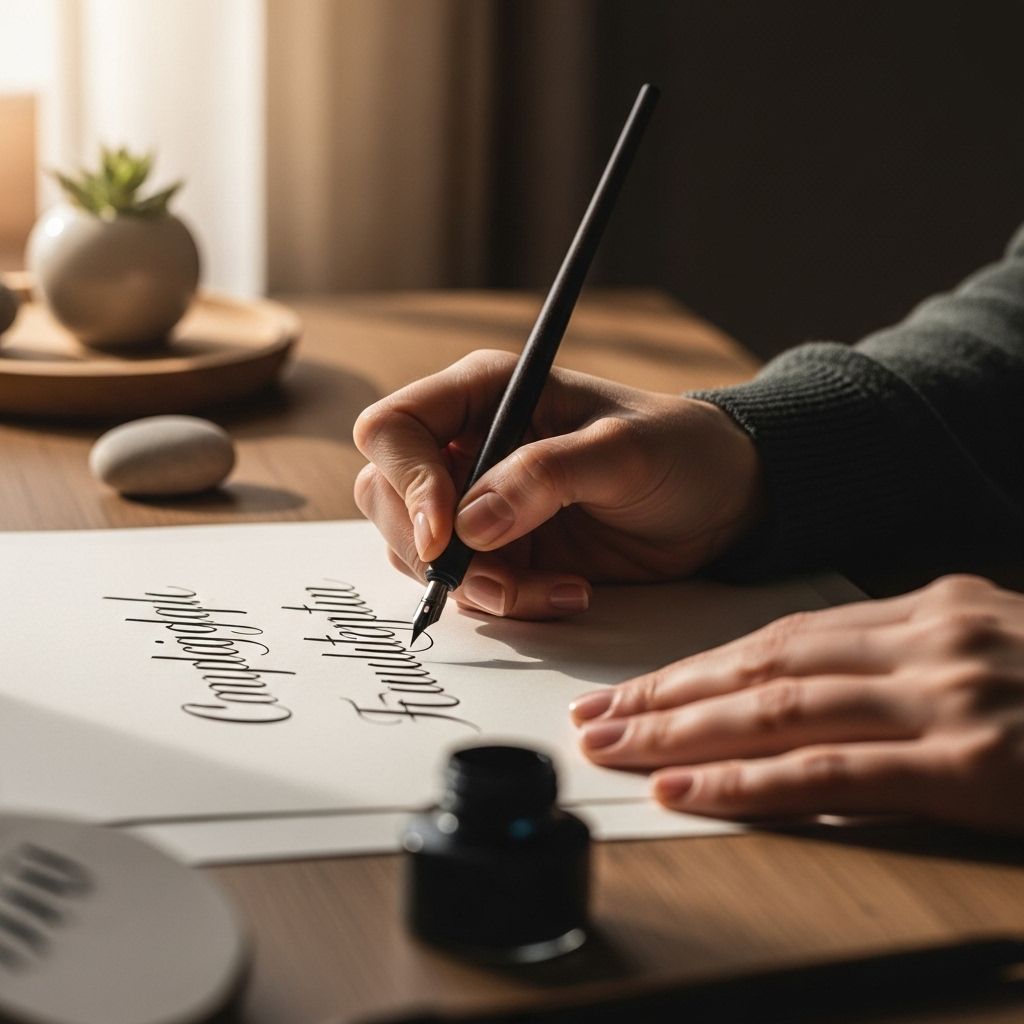 Mindful Calligraphy for Fine Motor Focus & Calm: A Holistic Approach to Well-being Every deliberate stroke brings clarity, skill, and a serene pause in a busy day.