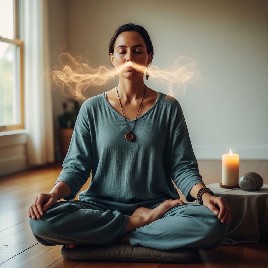 Slow, intentional breaths calm the nervous system and sharpen awareness of true hunger signals.