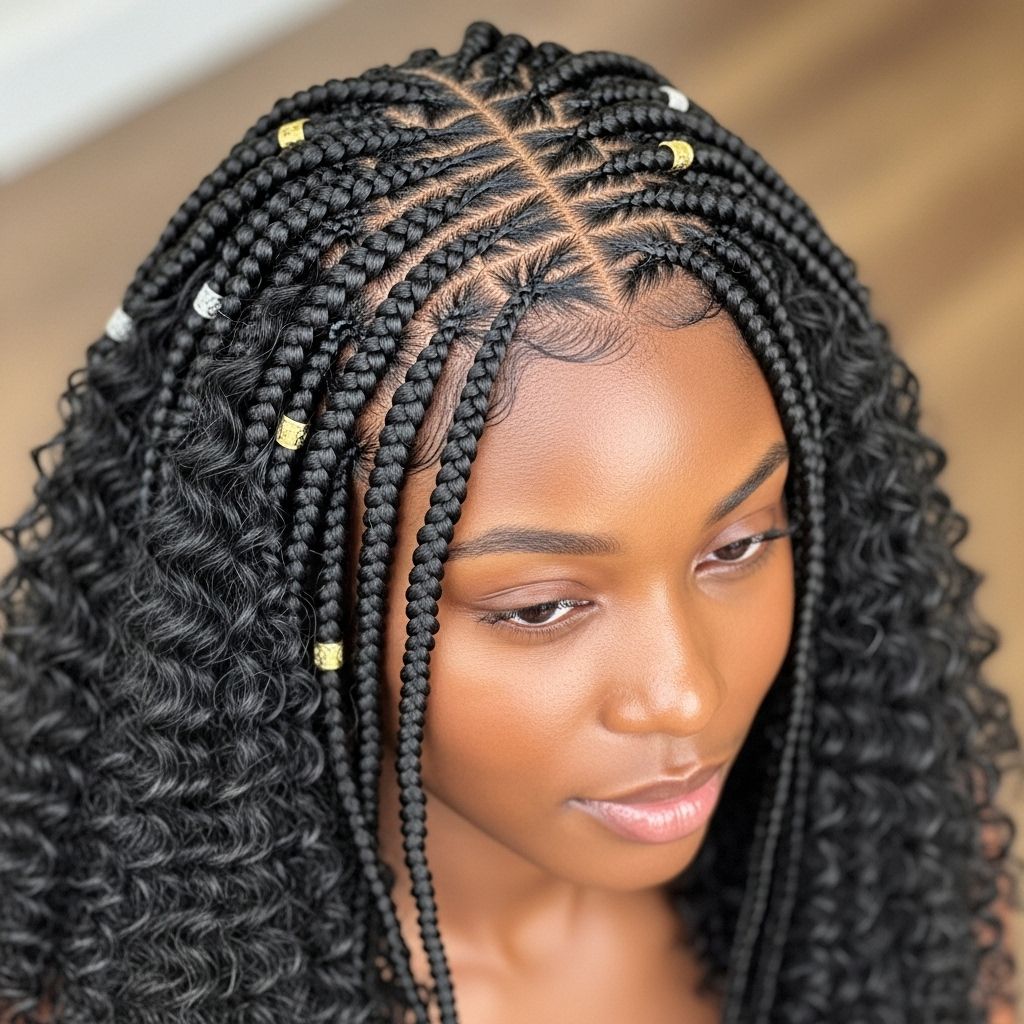 A comprehensive guide to achieving, maintaining, and slaying mini stitch braids with goddess-inspired curly details.