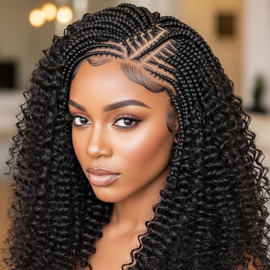 A comprehensive guide to achieving, maintaining, and slaying mini stitch braids with goddess-inspired curly details.