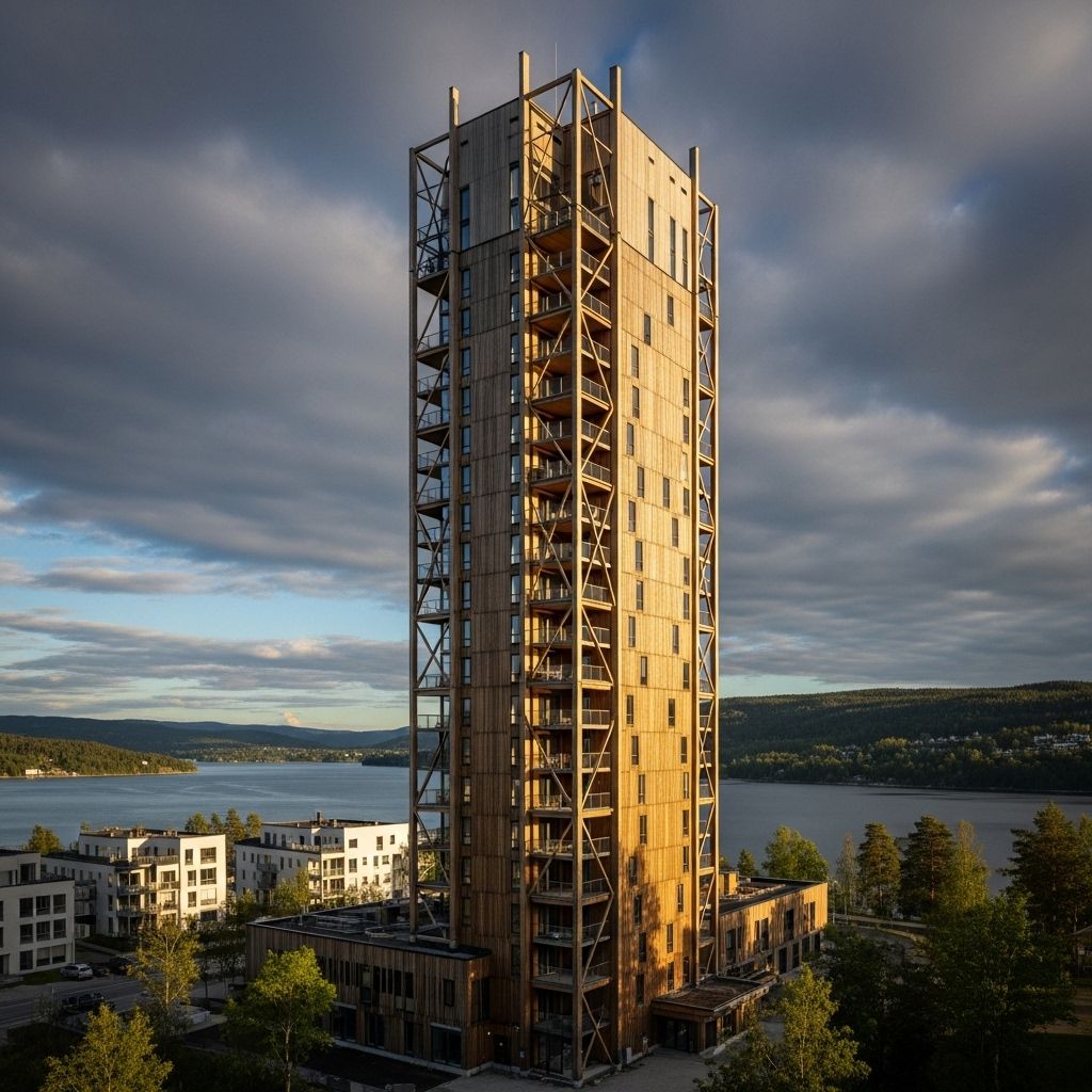 Exploring Norway's innovative Mjøstårnet: engineering, sustainability, and the global movement in tall timber architecture.