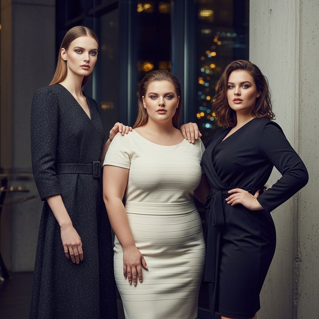 Ten models challenge body labels and unrealistic standards in fashion, dispelling myths about what it means to be 'plus-size'.