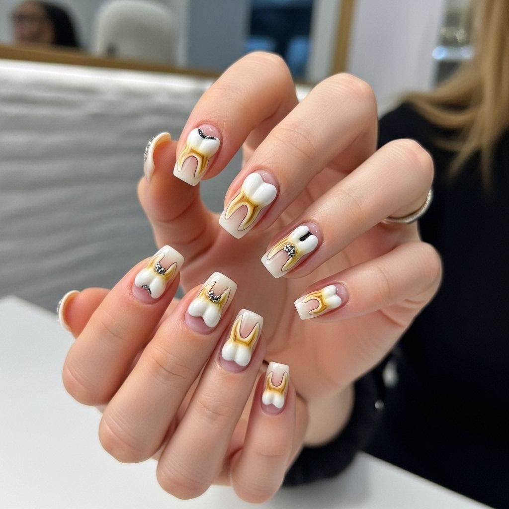 Molar Teeth Nail Art: The Bizarre Beauty Trend Taking Over Discover the weirdly fascinating world of dental-inspired nail art