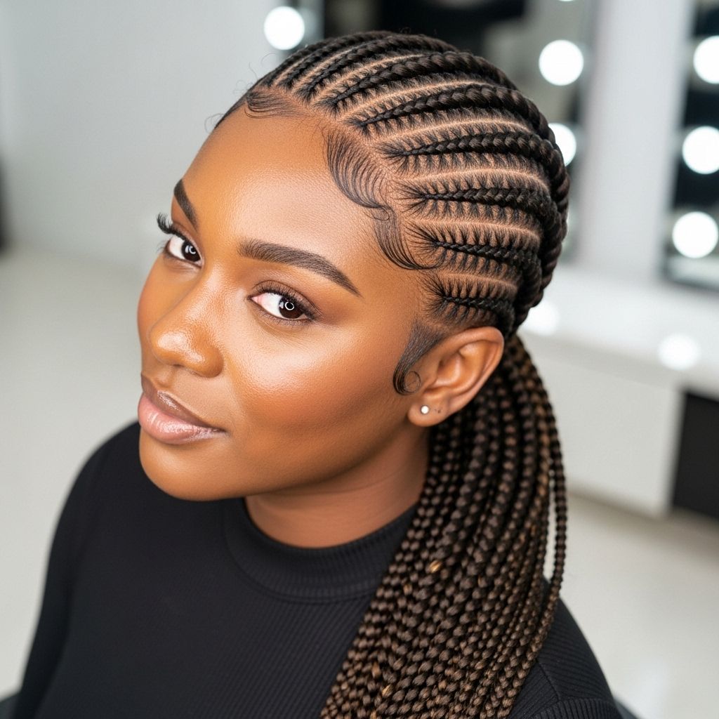 Discover the art and technique behind achieving stunning Monica/Lemonade braids with this detailed, step-by-step tutorial for a protective yet stylish summer look.