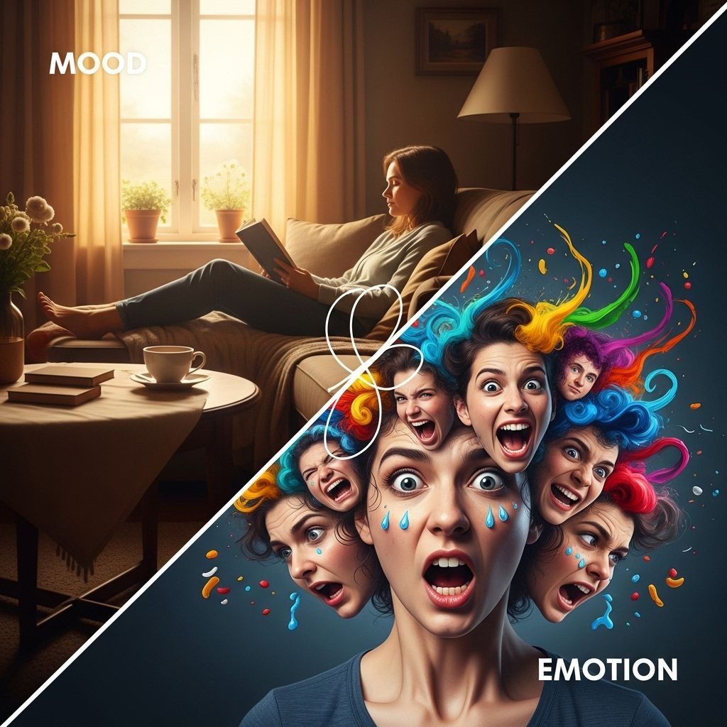 Mood vs. Emotion: Why Tracking Both Is Essential for Mental Wellbeing Combining momentary feelings with broader moods reveals hidden patterns in your life.