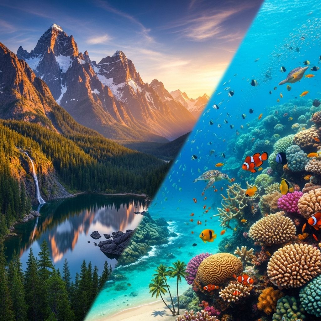 Explore Earth's awe-inspiring beauty, from snow-capped mountains to vibrant coral reefs, through unforgettable nature photography.