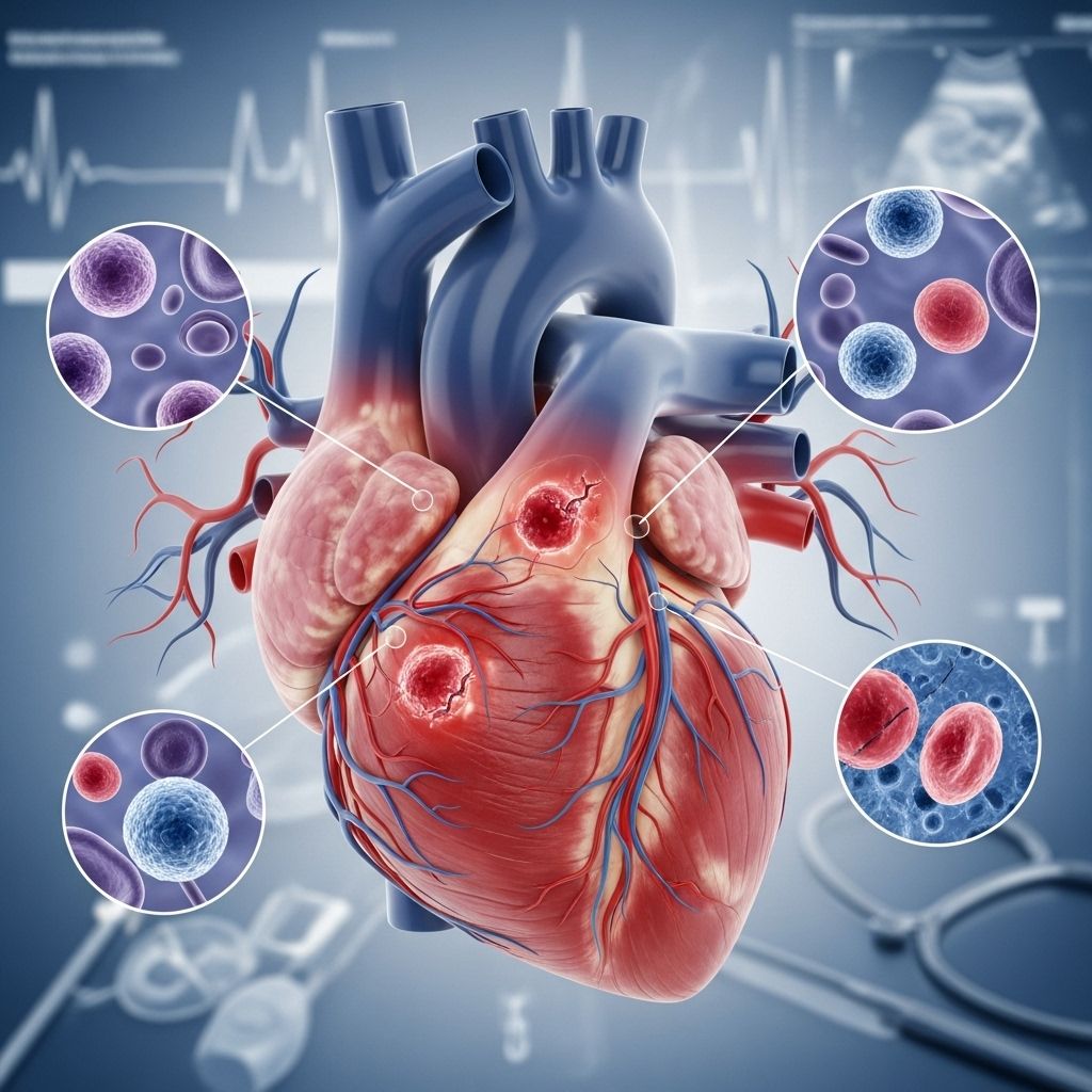 Myocarditis: Symptoms, Causes, Diagnosis, and Treatment Learn about myocarditis, its causes, risk factors, symptoms, complications, recovery, and answers to frequently asked questions.