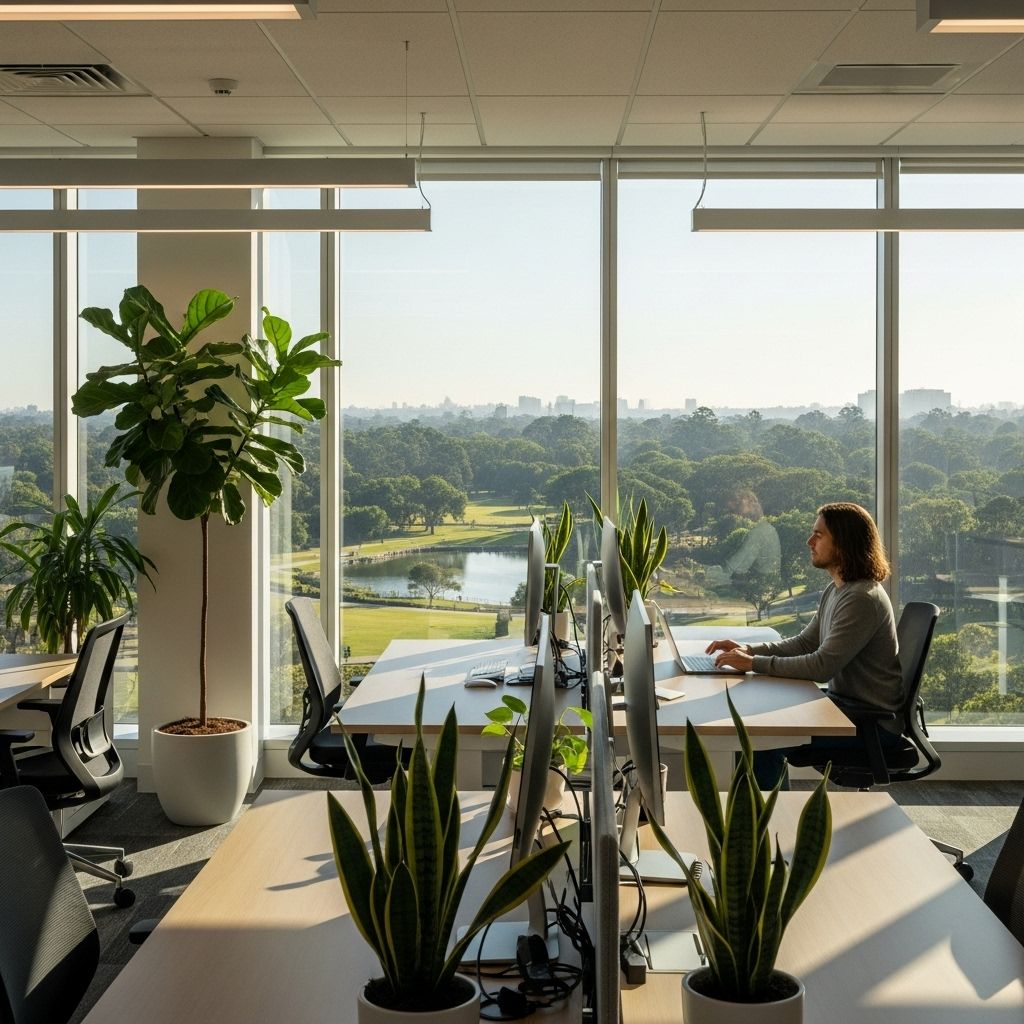 Sunlit workspaces nurture focus and calm for healthier, more creative days.