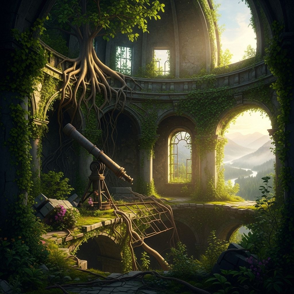 Experience the haunting poetry where abandoned architecture yields to the relentless, patient return of nature around the globe.