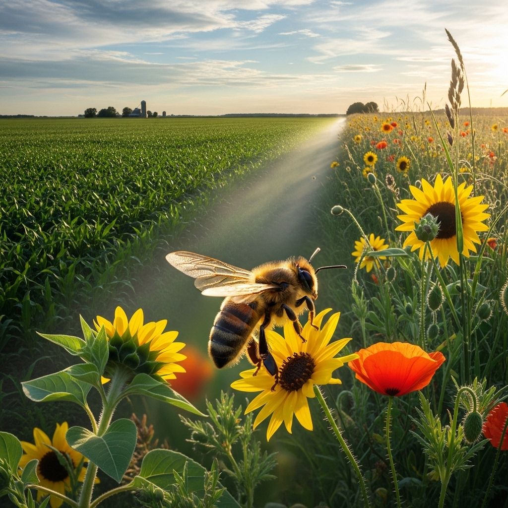 Examining the balance between agricultural productivity, pollinator health, and environmental sustainability in the era of neonicotinoid pesticide use.