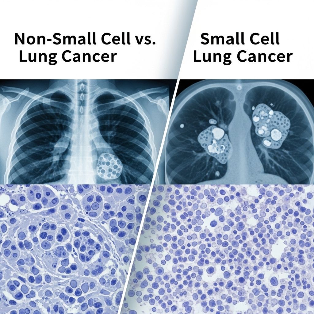 Explore how non-small cell and small cell lung cancers differ in their origins, symptoms, progression, and treatment.
